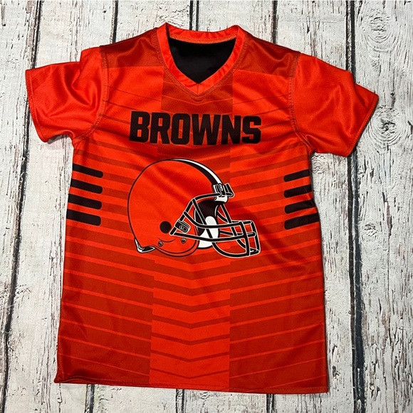 Cleveland Browns NFL Flag Football Youth Boys Kids Reversible Jersey - Picture 4 of 6